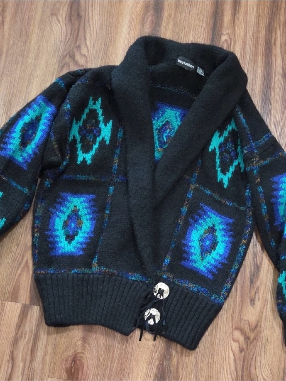 Vintage Tony Lambert Southwest Western Sweater Size Small